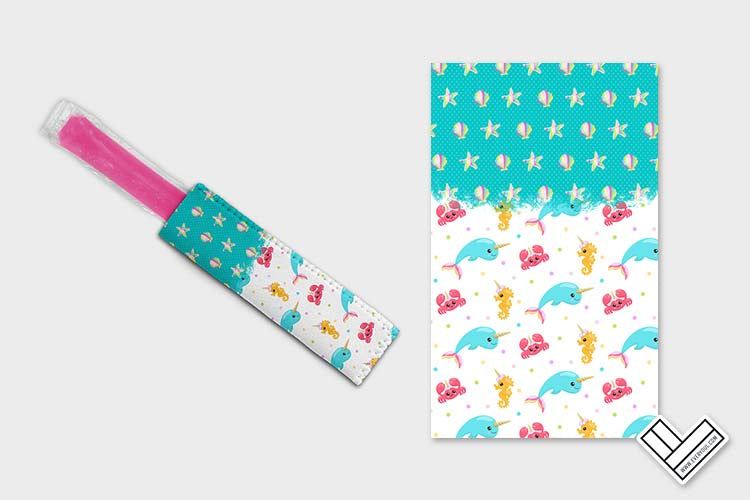 Mermaid Unicorn 0603 Ice Pop Digital Sublimation Design