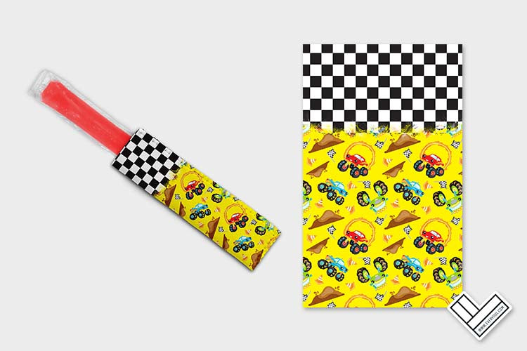 Monster Trucks 0908 Ice Pop Digital Sublimation Design
