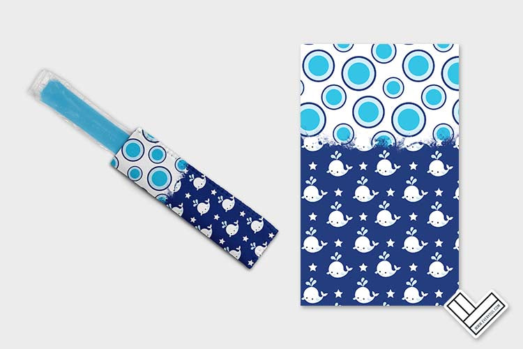 Nautical Baby Whale Blue 0510 Ice Pop Digital Sublimation Design