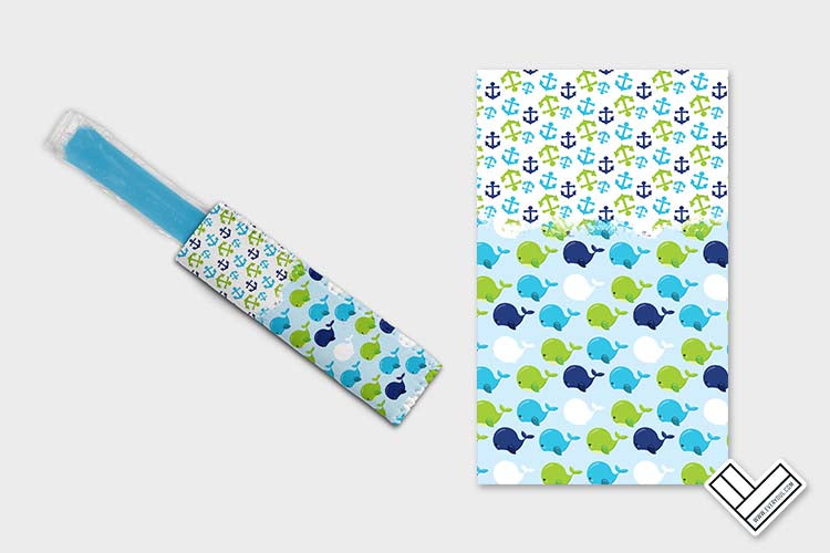 Nautical Baby Whale Blue 0602 Ice Pop Digital Sublimation Design
