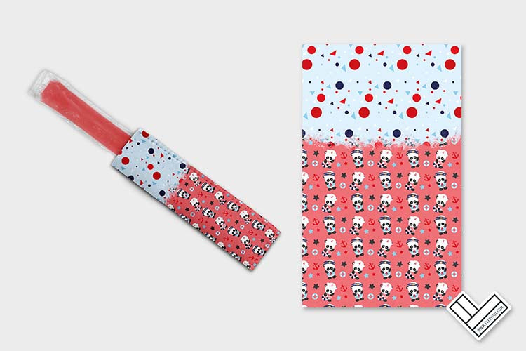 Nautical Panda 0704 Ice Pop Digital Sublimation Design