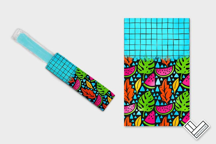 Neon Nights 1413 Ice Pop Digital Sublimation Design