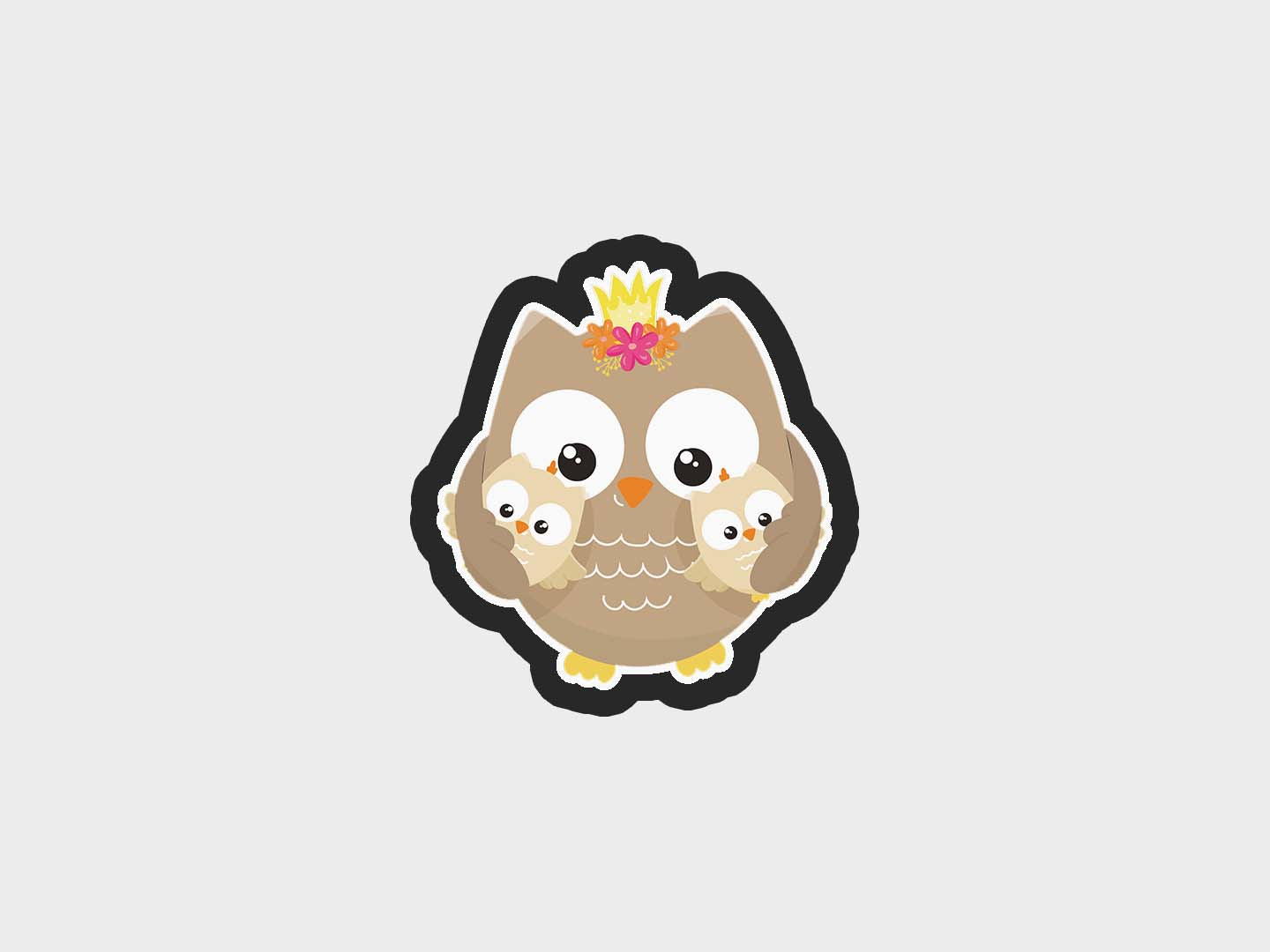 Owl Mother's Love Cookie Cutter STL Files