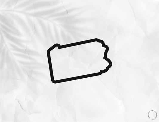 Pennsylvania State Basic Cookie Cutter STL Files Cookie Cutter Files