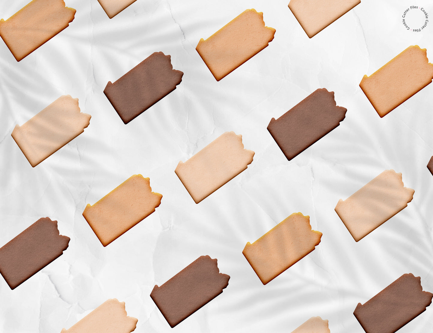 Pennsylvania State Basic Cookie Cutter STL Files Cookie Cutter Files