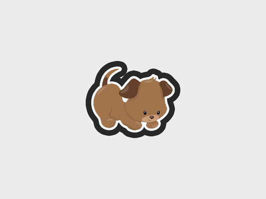 Playing Puppy Dog Cookie Cutter STL Files