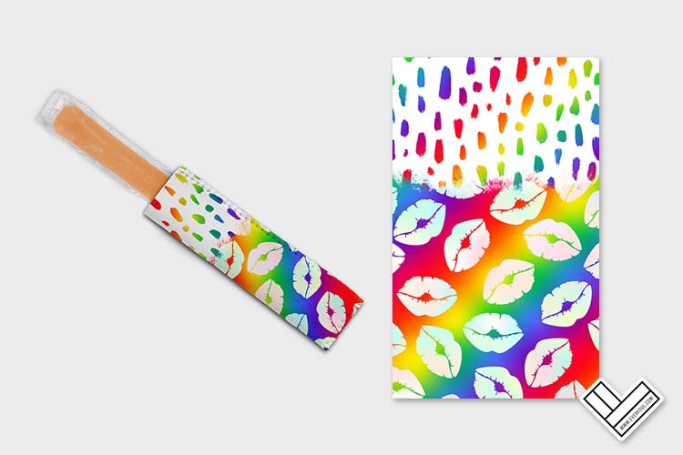 Pride Rainbow 0608 Ice Pop Digital Sublimation Design