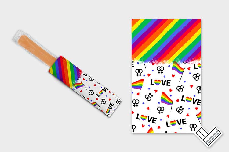 Pride Rainbow 0902 Ice Pop Digital Sublimation Design