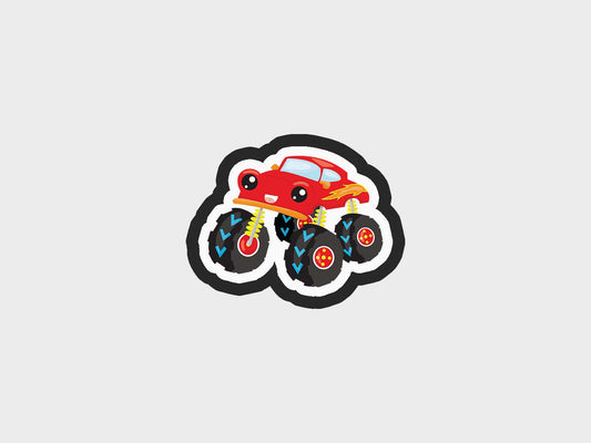 Red Truck Monster Trucks Cookie Cutter STL Files