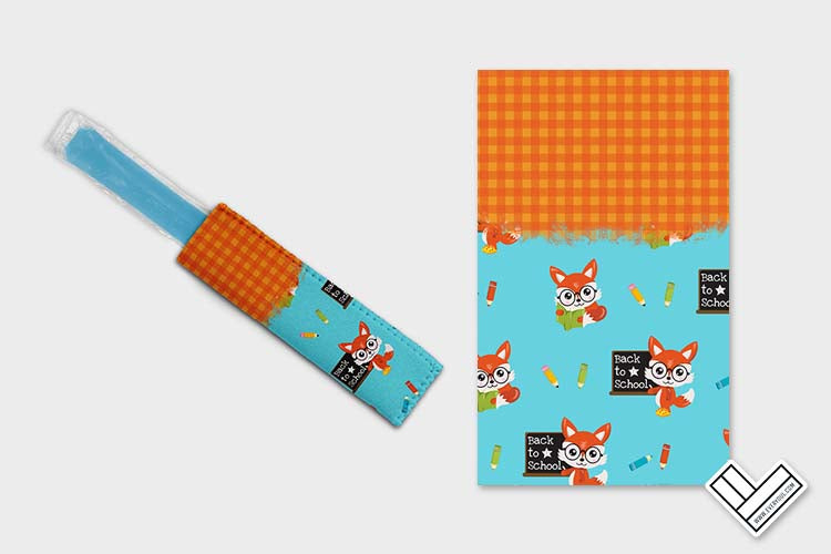 School Fox 0112 Ice Pop Digital Sublimation Design