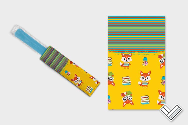 School Fox 0906 Ice Pop Digital Sublimation Design