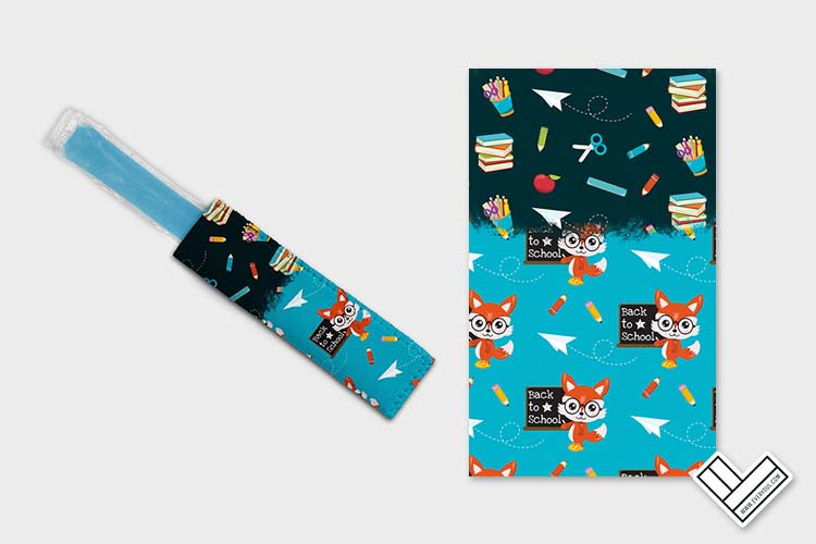 School Fox 1002 Ice Pop Digital Sublimation Design