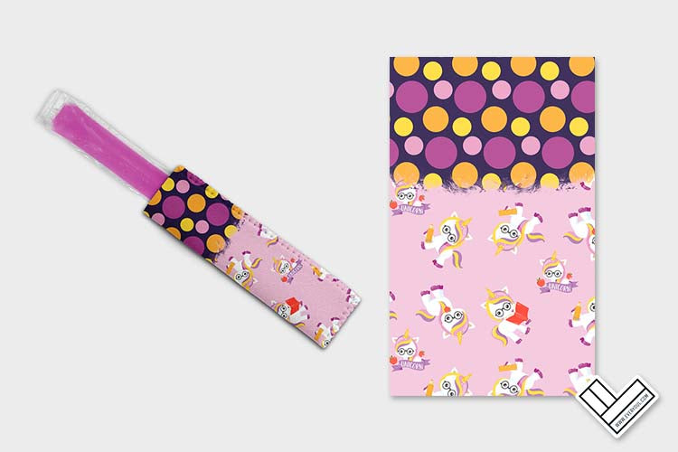 School Unicorn 0708 Ice Pop Digital Sublimation Design