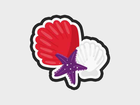 Shells Vampire Mermaid Cookie Cutter STL Files