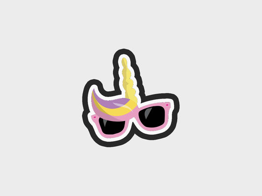 Sunglasses Unicorn Pool Party Cookie Cutter STL Files