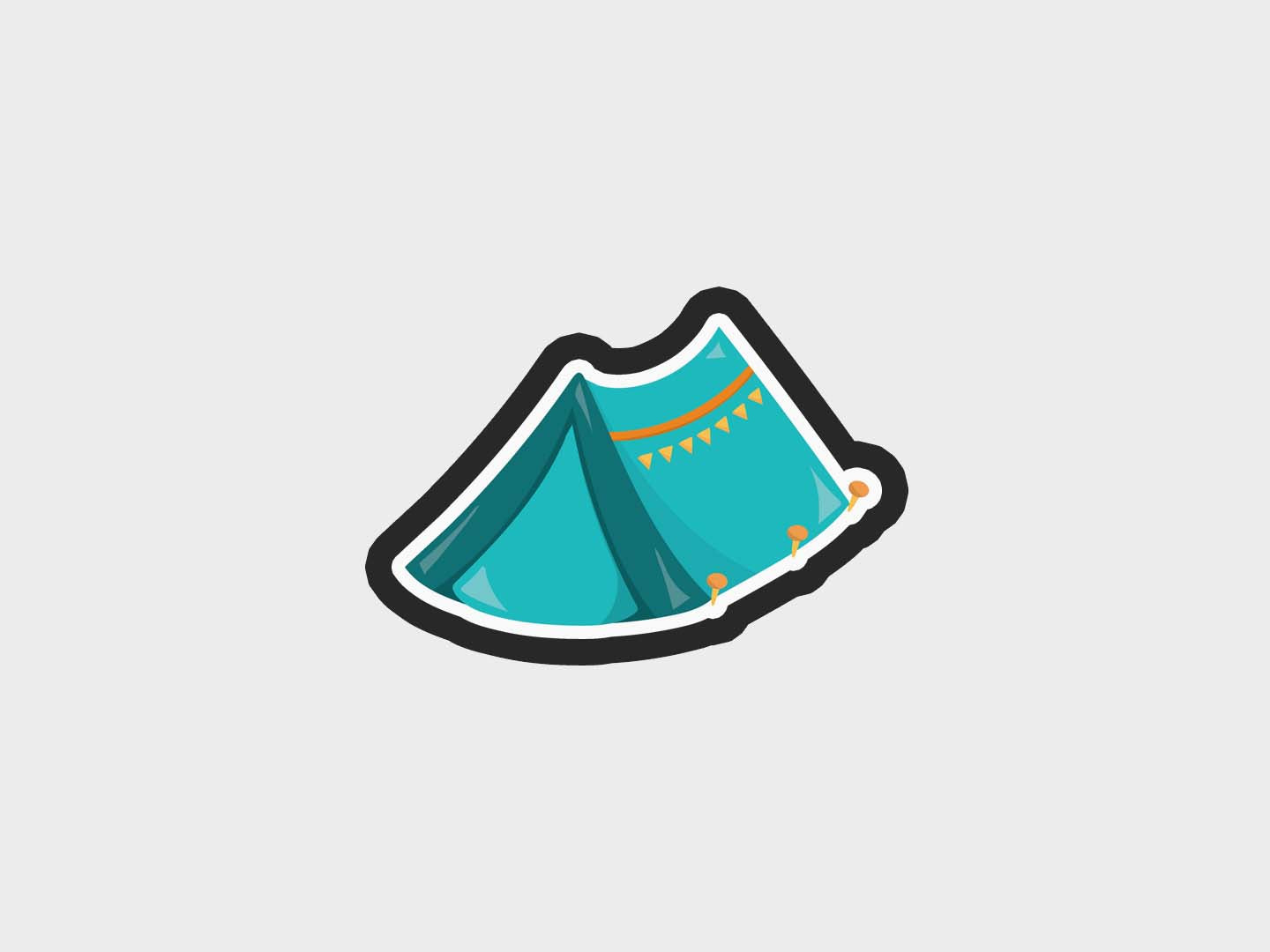Tent Long Camping Kids Cookie Cutter STL Files