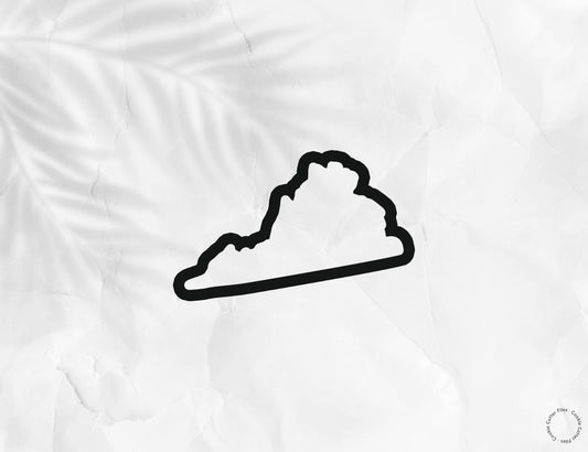 Virginia State Basic Cookie Cutter STL Files Cookie Cutter Files