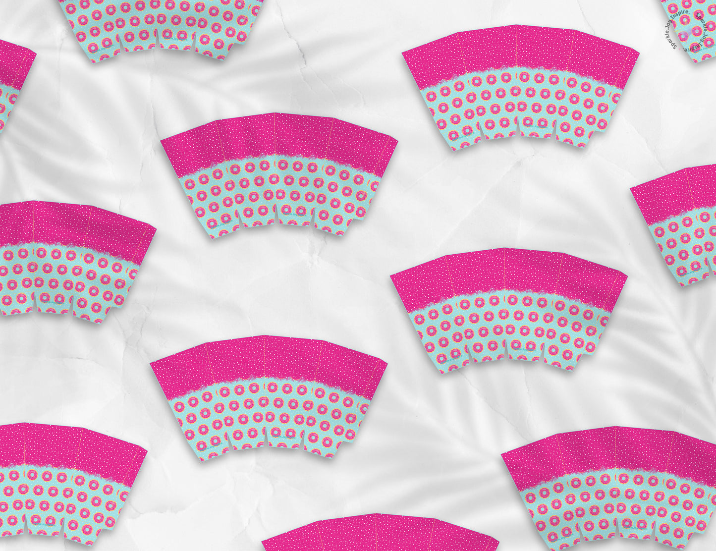 Valentine Coffee Donuts Popcorn Box Paper Craft Printable Paper Crafts