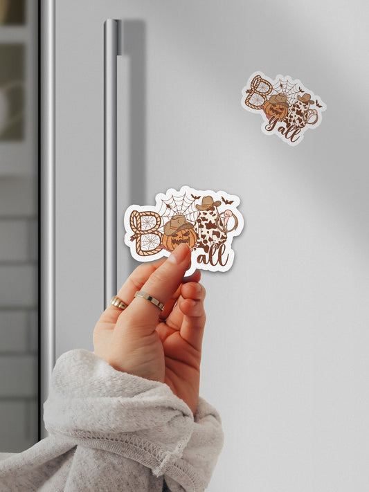Boo Yall Howdy Western Halloween Magnet