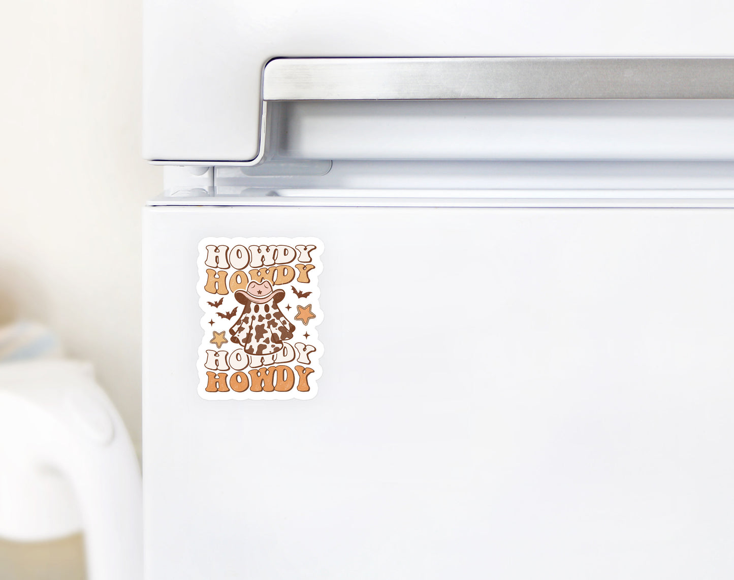 Howdy Stacked Howdy Western Halloween Magnet