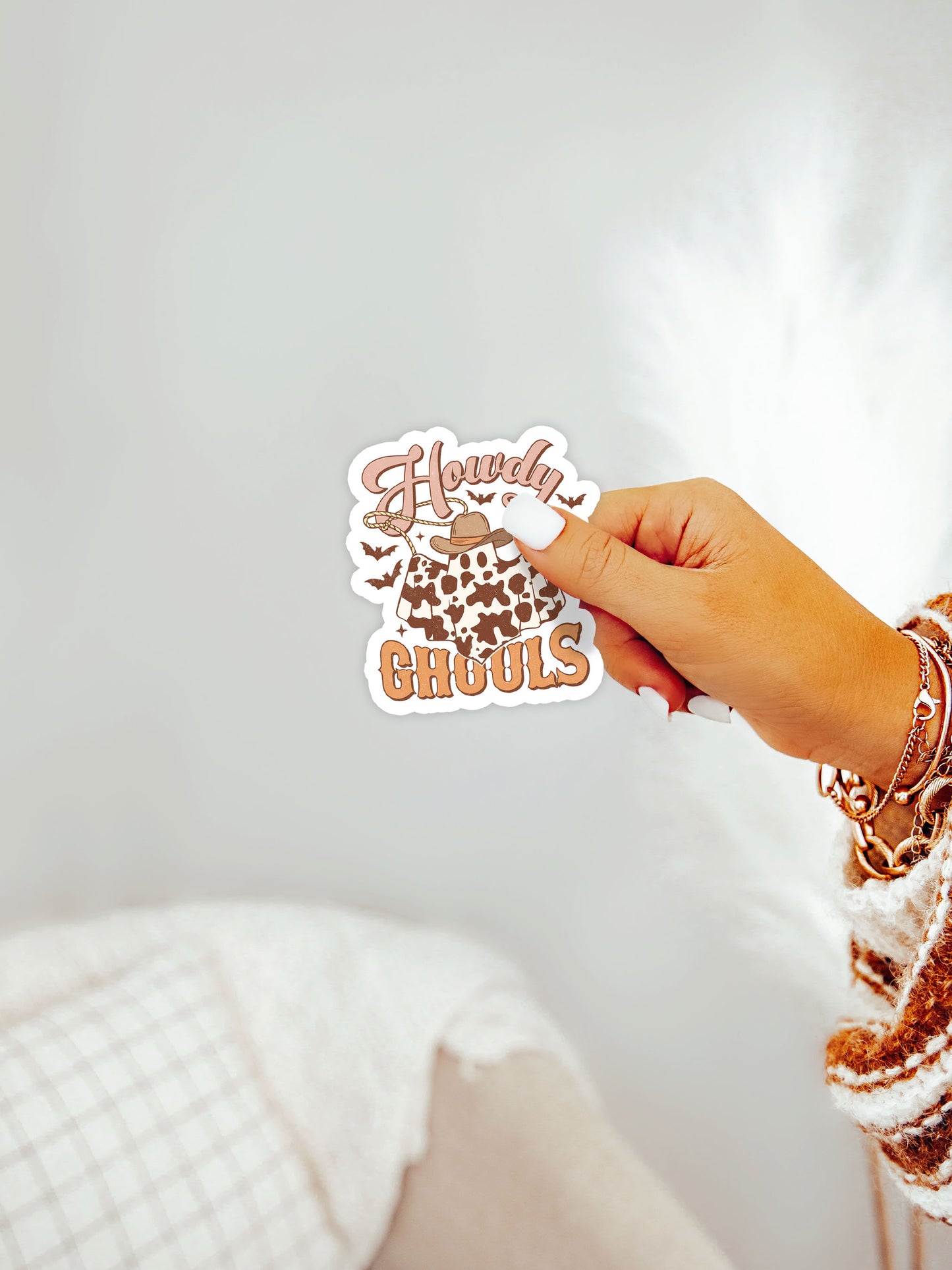 Howdy Ghouls Howdy Western Halloween Magnet