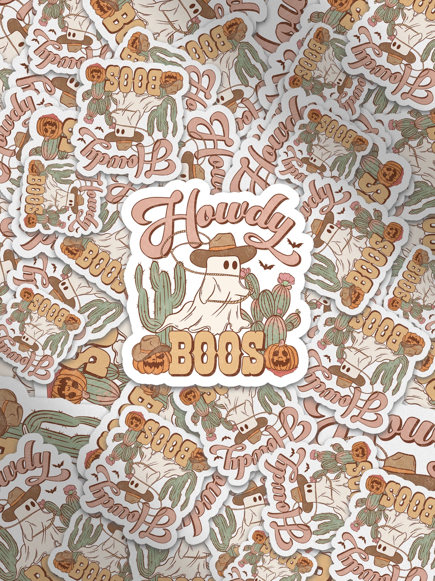 Howdy Boos Howdy Western Halloween Sticker
