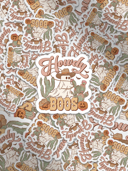 Howdy Boos Howdy Western Halloween Sticker