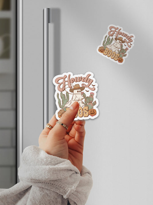 Howdy Boos Howdy Western Halloween Magnet