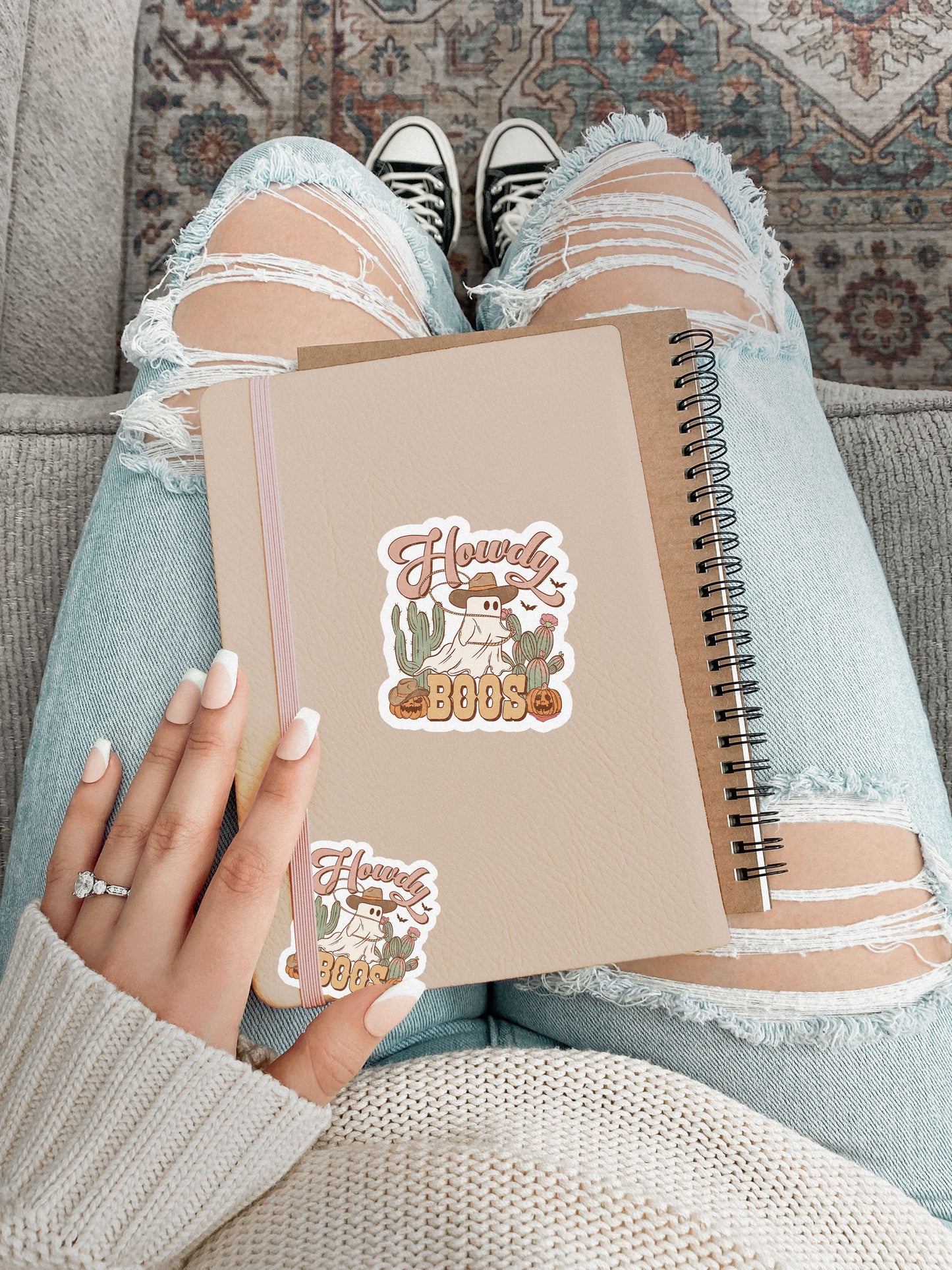 Howdy Boos Howdy Western Halloween Sticker