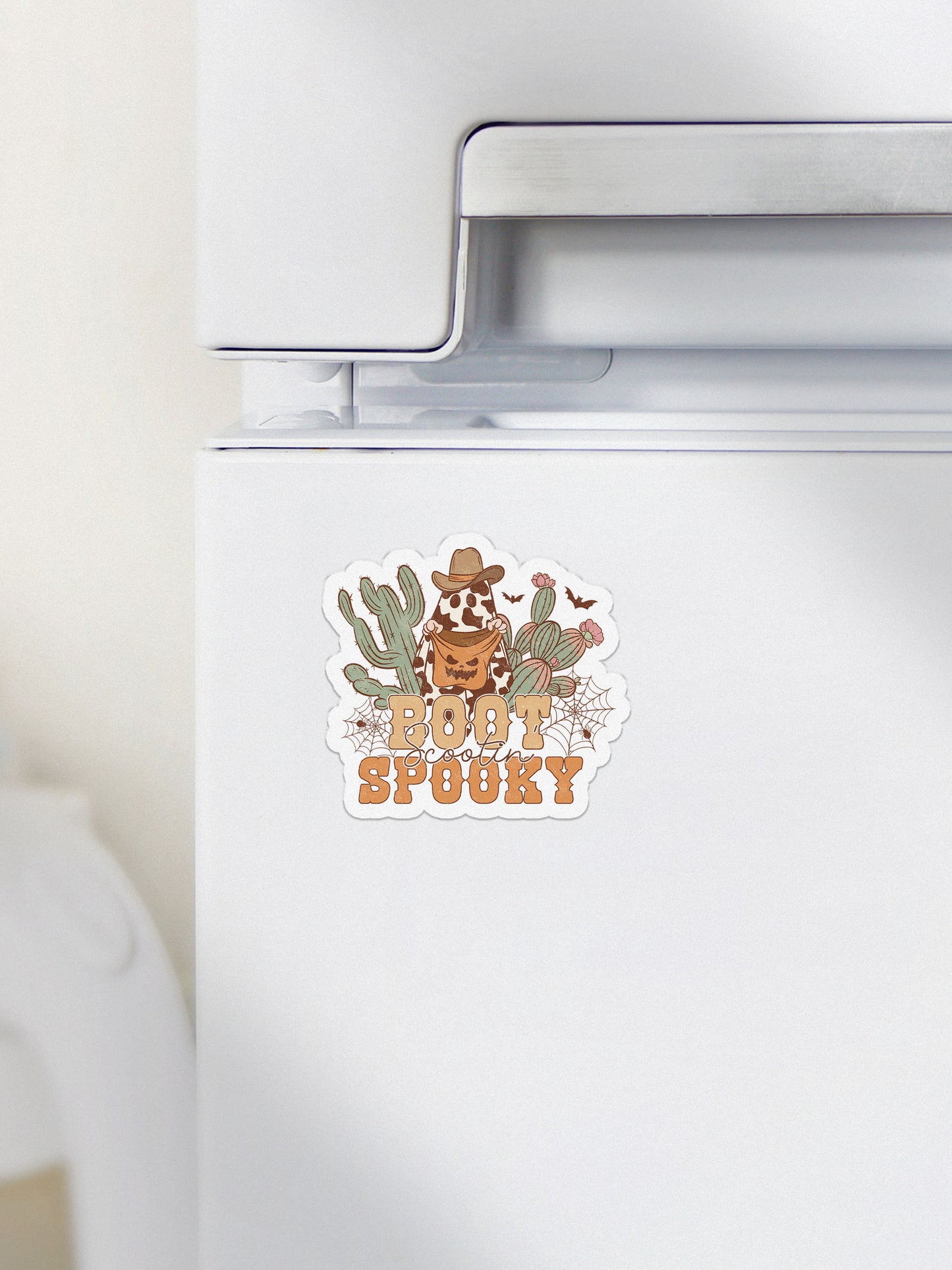 Boot Scootin Spooky Howdy Western Halloween Magnet