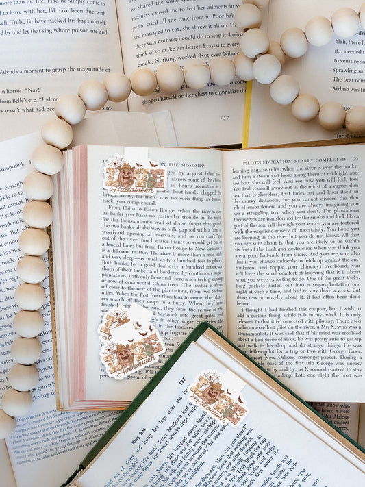 Love Halloween Howdy Western Halloween Magnetic Bookmark