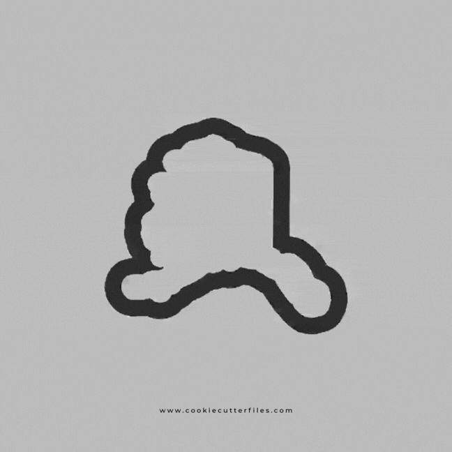 Alaska State Basic Cookie Cutter STL Files Cookie Cutter Files