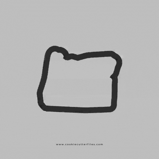 Oregon State Basic Cookie Cutter STL Files Cookie Cutter Files