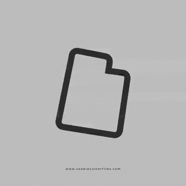 Utah State Basic Cookie Cutter STL Files Cookie Cutter Files