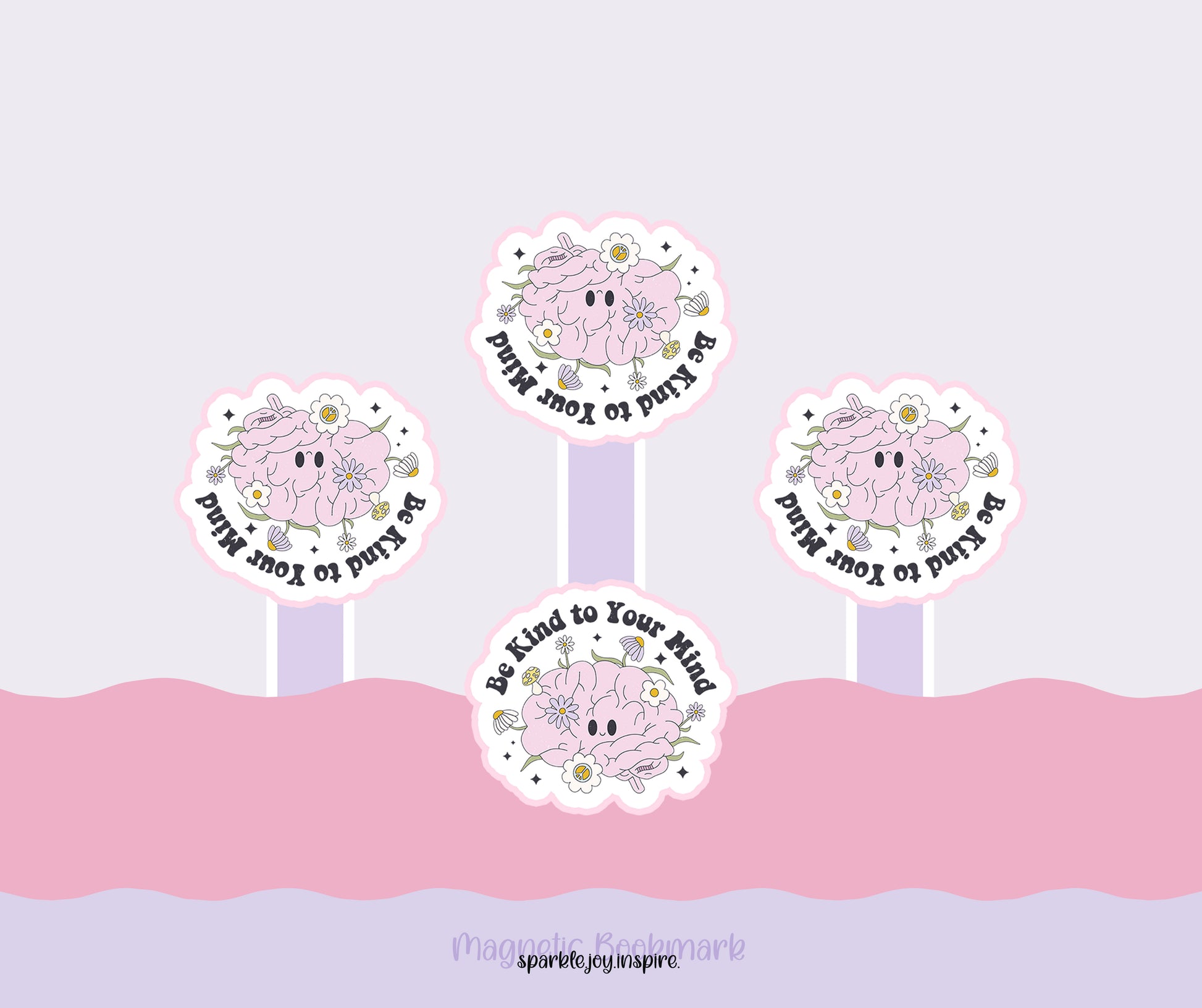 Be Kind To Your Mind Mental Health Diy Magnetic Bookmark Printable