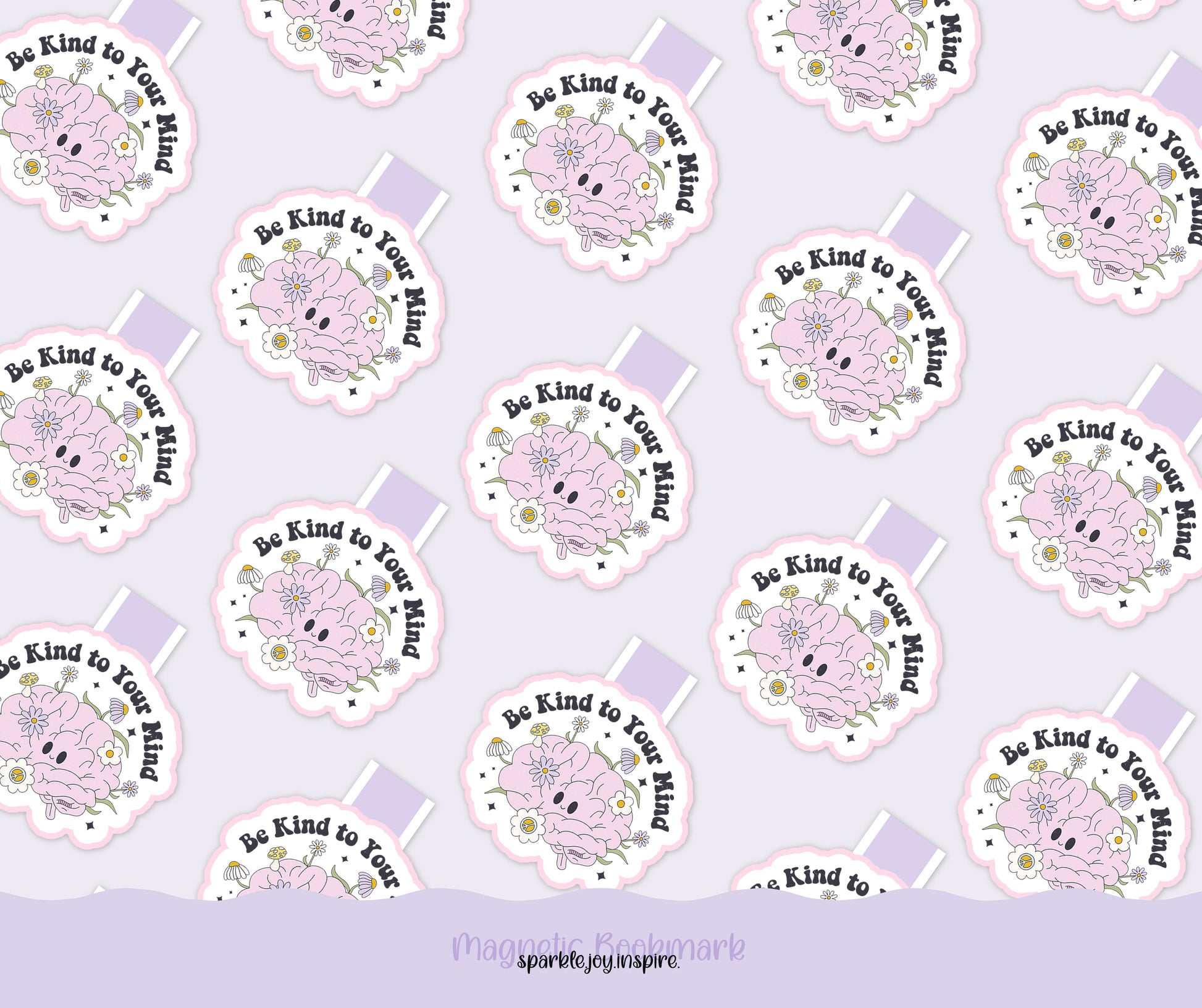 Be Kind To Your Mind Mental Health Diy Magnetic Bookmark Printable