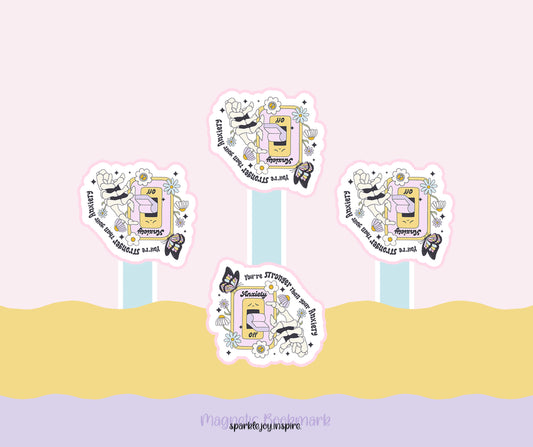 You're Stronger Than Your Anxiety Mental Health Diy Magnetic Bookmark Paper Craft Printable