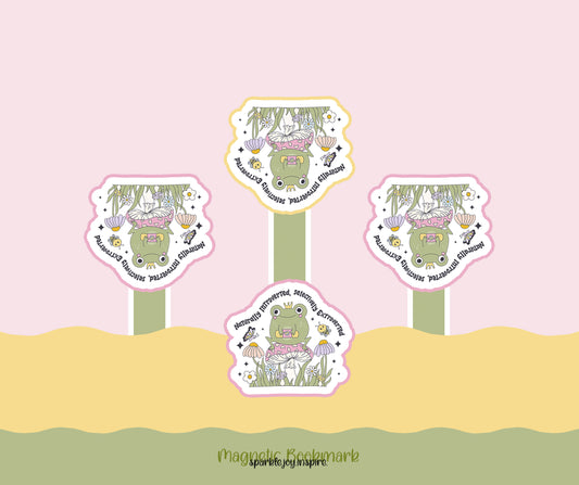 Naturally Introverted Selectively Extroverted Mental Health Magnetic Bookmark Paper Craft Printable
