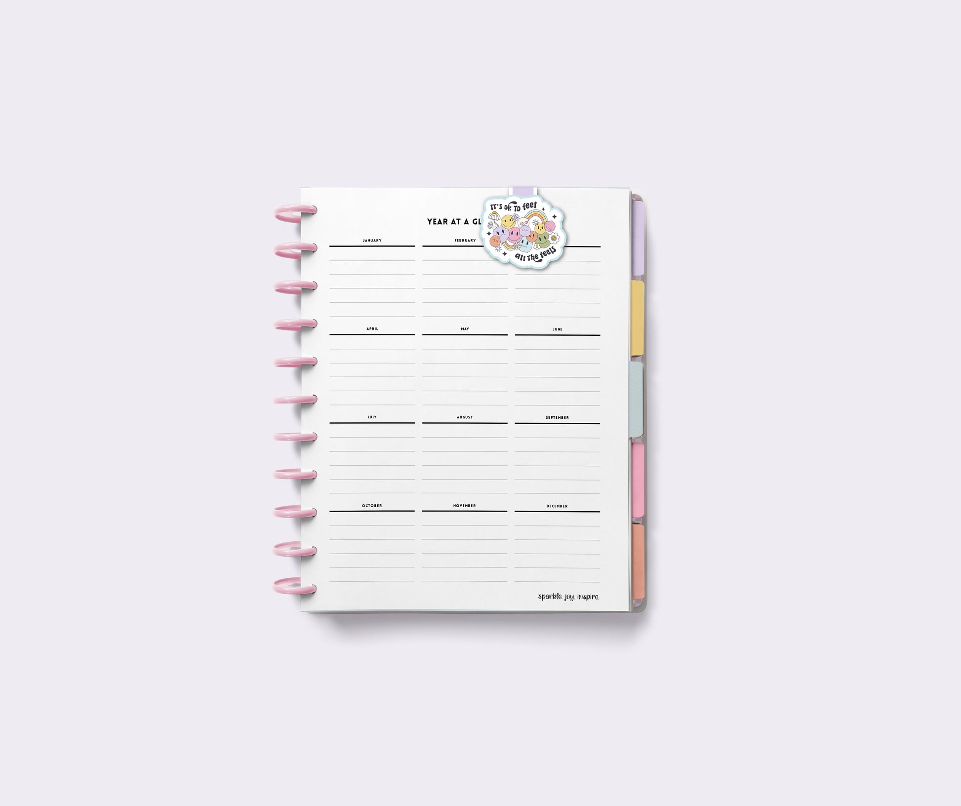 It's Okay To Feel All The Feels Mental Health Magnetic Bookmark Paper Craft Printable