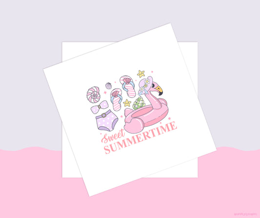 Sweet Summertime Groovy Summer Sublimation Transfer Print