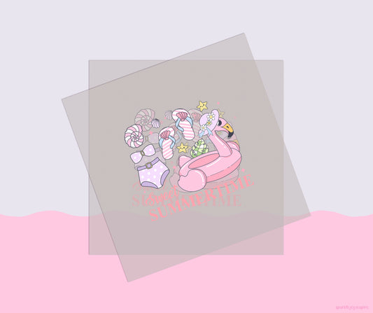 Sweet Summertime Groovy Summer DTF Transfer Print