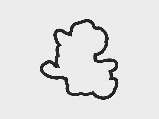 Witch Broom Inspired Halloween Blue Heeler Dog Cookie Cutter STL Files