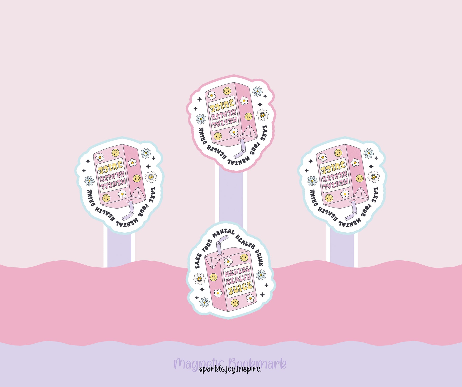 Take Your Mental Health Drink Mental Health Magnetic Bookmark Paper Craft Printable