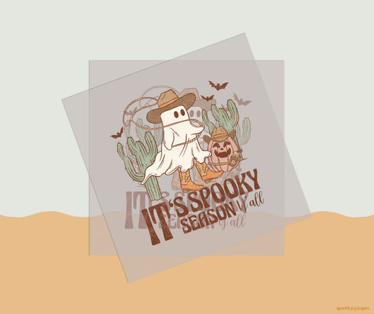 It's Spooky Season Yall Howdy Western Halloween DTF Transfer Print