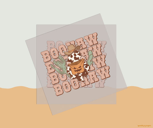 Boohaw Stacked Howdy Western Halloween DTF Transfer Print