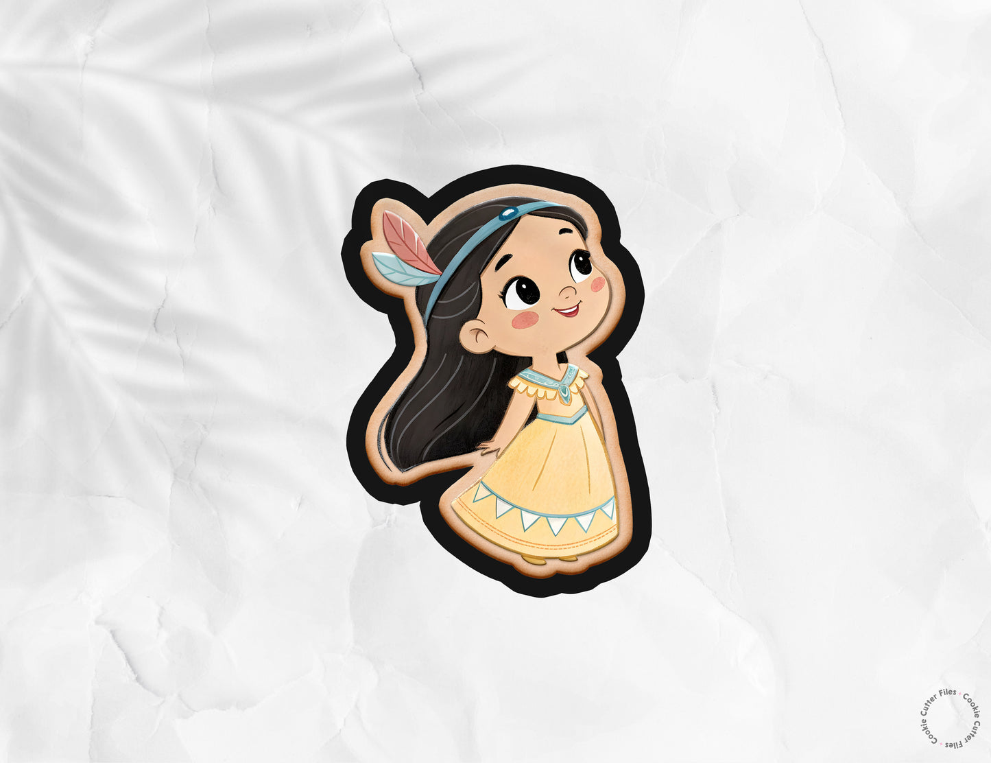 Native American Little Princess Cookie Cutter STL Files Cookie Cutter Files