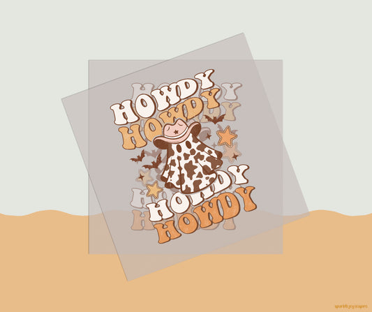 Howdy Stacked Howdy Western Halloween DTF Transfer Print