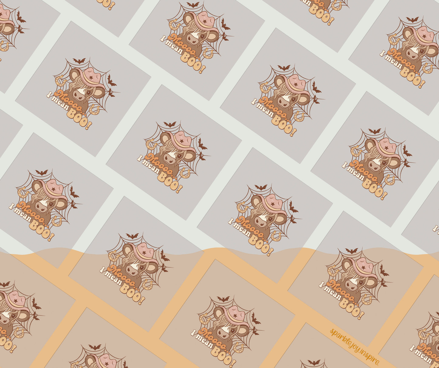 Moooo... I Mean Boo Howdy Western Halloween DTF Transfer Print