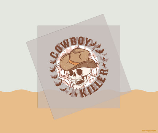 Cowboy Killer Howdy Western Halloween DTF Transfer Print
