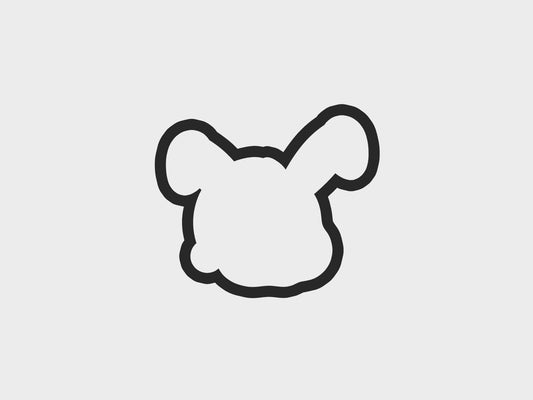 Bunny Animal Faces Santa Edition Cookie Cutter STL Files